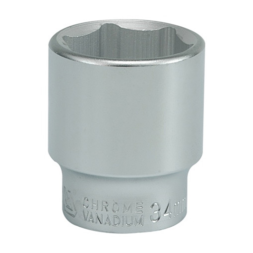 Yato 34 mm, 3/4 Inch Sq. Drive Hexagonal Socket 6PT, YT-1314