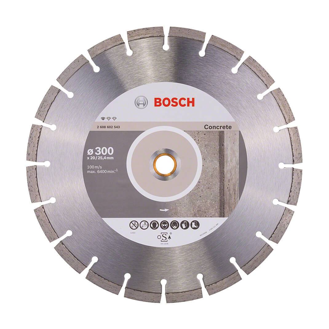Bosch 300 mm Diamond Cutting Discs with 25 mm Bore, 2 608 602 543 — view 1