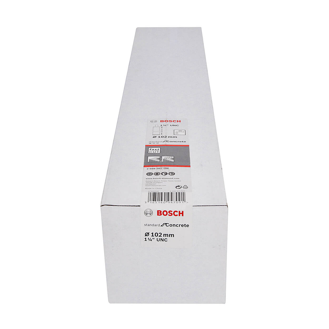 Bosch 102 mm / 1-1/4 Inch UNC Diamond Core Cutting Bits , 2 608 601 740