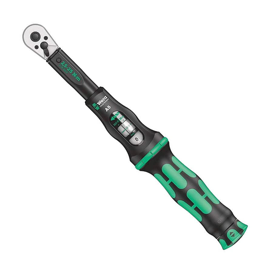 Wera 2.5 - 25 nm (1/4 Inch Sq. Drive) Torque Adjustable 5 Wrench With Reversible Ratchet, 05075604001 — view 1