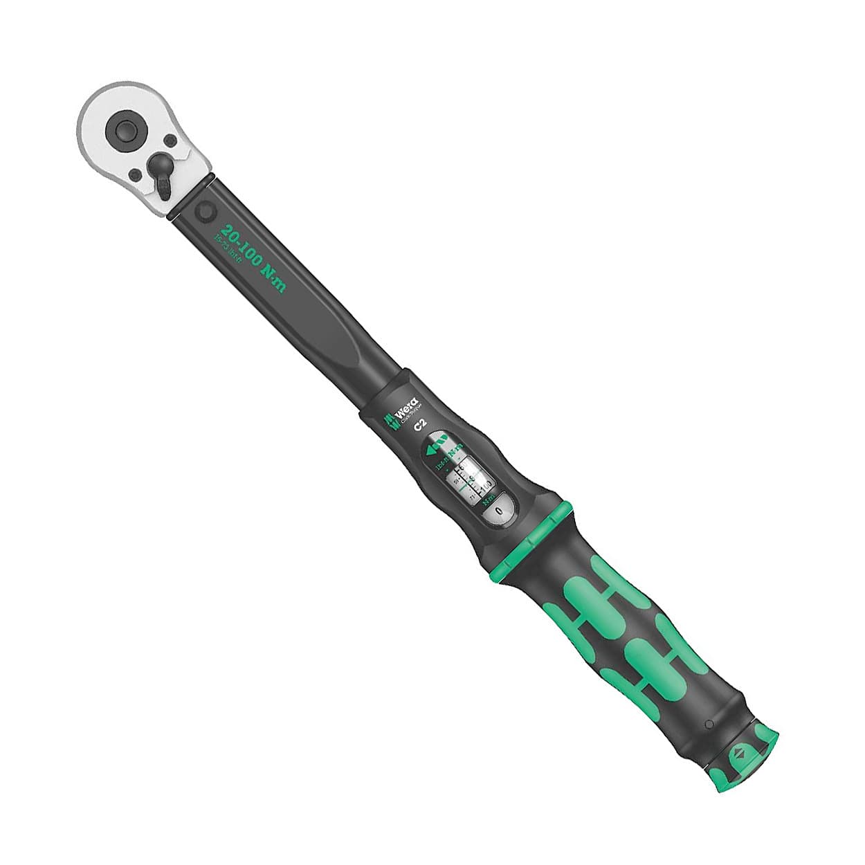 Wera 20 - 100 nm (1/2 Inch Sq. Drive) Torque C 2 Wrench With Reversible Ratchet, 05075621001 — view 1