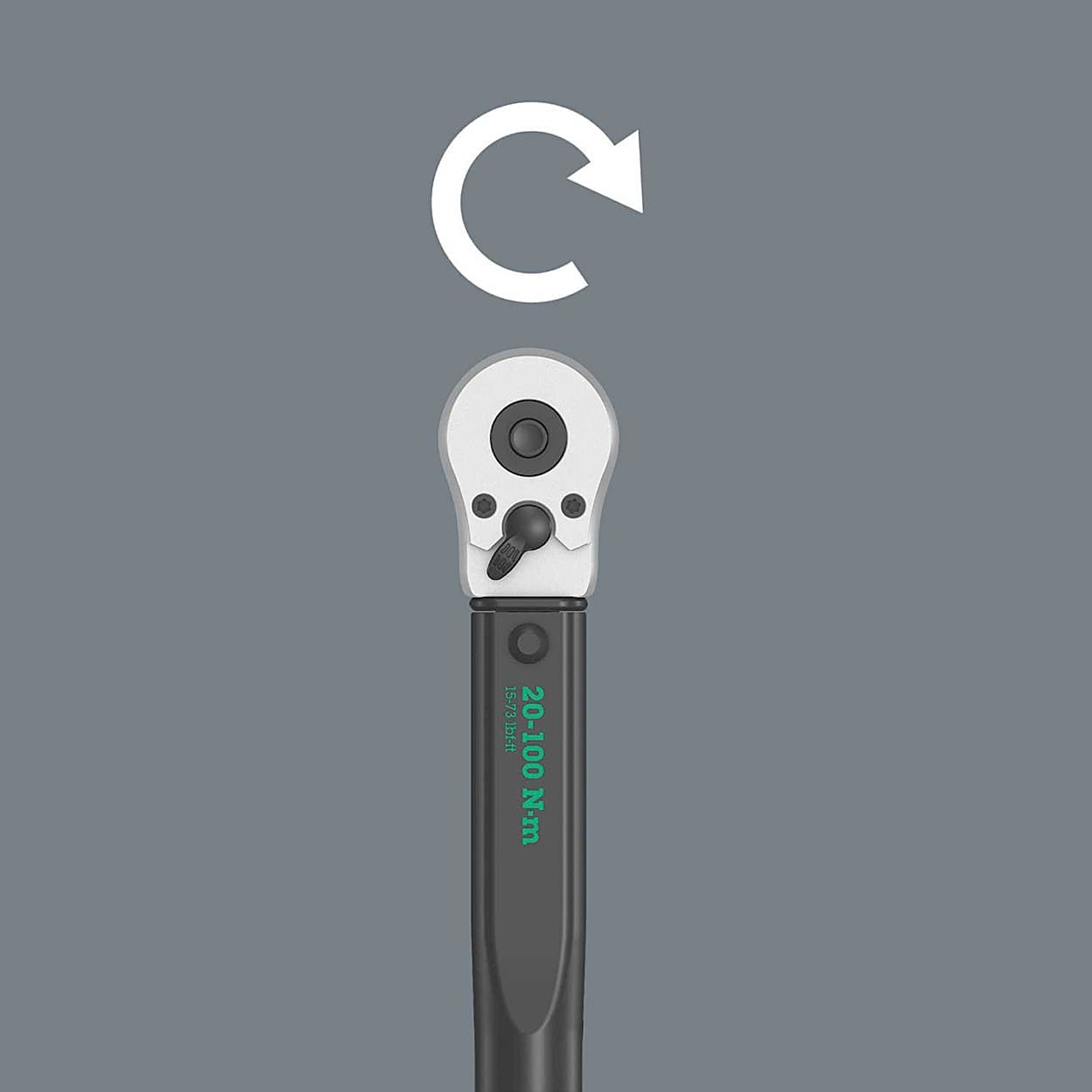 Wera 40 - 200 nm (1/2 Inch Sq. Drive) Torque C 3 Wrench With Reversible Ratchet, 05075622001 — view 5