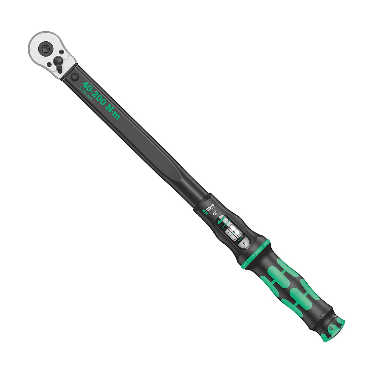 Wera 40 - 200 nm (1/2 Inch Sq. Drive) Torque C 3 Wrench With Reversible Ratchet, 05075622001 — view 1