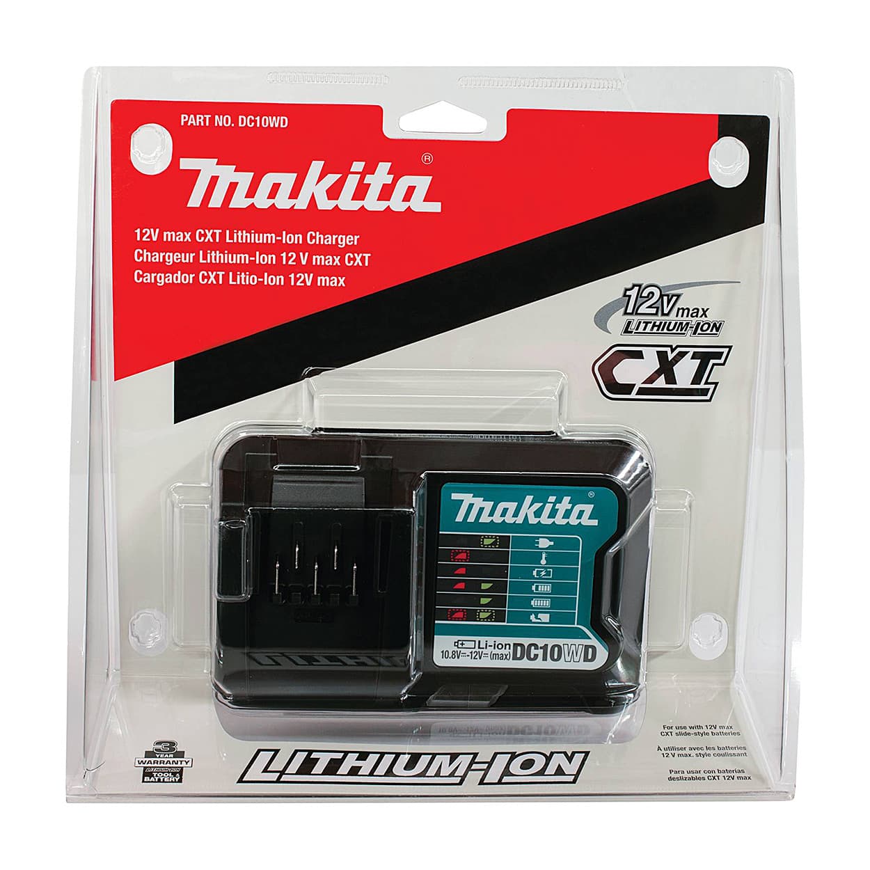 Makita 12V max CXT® Lithium-Ion Rapid Charger, DC10WD — view 2