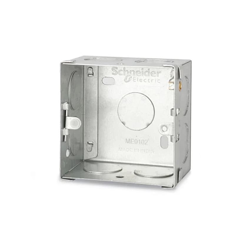 Schneider Electric 1 & 2 Modules 0.8 mm Thickness Metal Box, ME0102