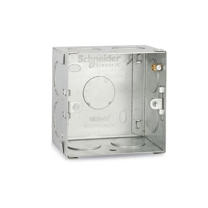 Schneider Electric 1 & 2 Modules 0.8 mm Thickness Metal Box, ME0102 — view 3