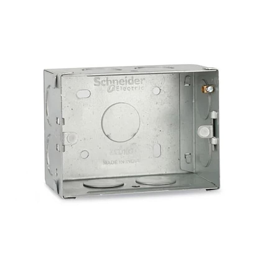 Schneider Electric 3 Modules 0.8 mm Thickness Metal Box, ME0103 — view 2