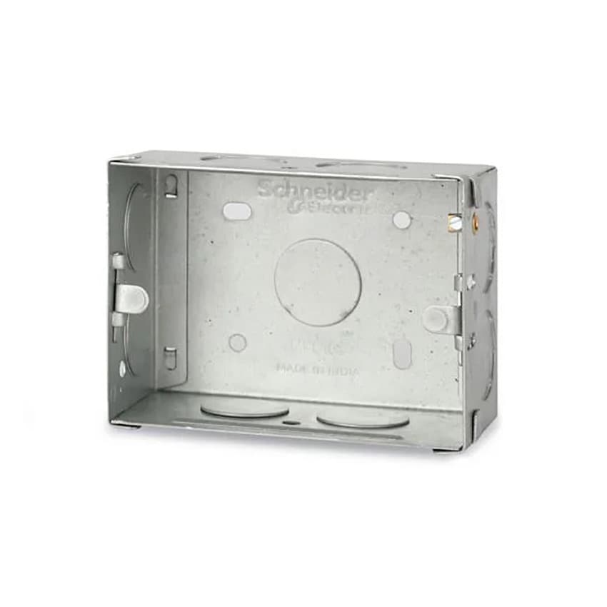 Schneider Electric 3 Modules 0.8 mm Thickness Metal Box, ME0103 — view 3