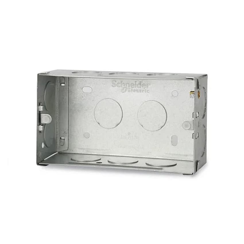 Schneider Electric 4 Modules 0.8 mm Thickness Metal Box, ME0104