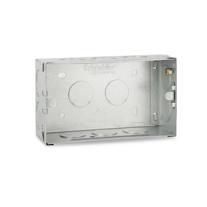 Schneider Electric 4 Modules 0.8 mm Thickness Metal Box, ME0104 — view 3