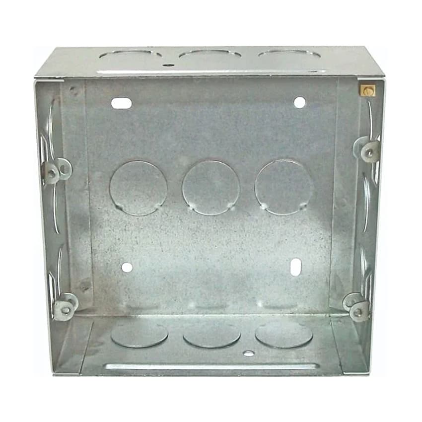 Schneider Electric 9 Modules - Square 1 mm Thickness Metal Box, MR1109
