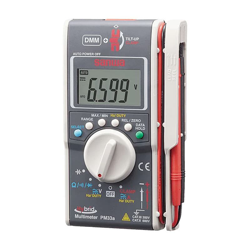 Sanwa 6600 Count Pocket Size Hybrid Digital Multimeter + Clamp Meter, PM33A — view 2