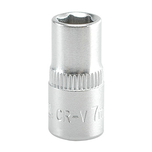 Yato 7 mm, 1/4 Inch Sq. Drive Hexagonal Socket 6PT, YT-1406