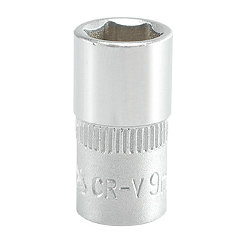 Yato 9 mm, 1/4 Inch Sq. Drive Hexagonal Socket 6PT, YT-1408