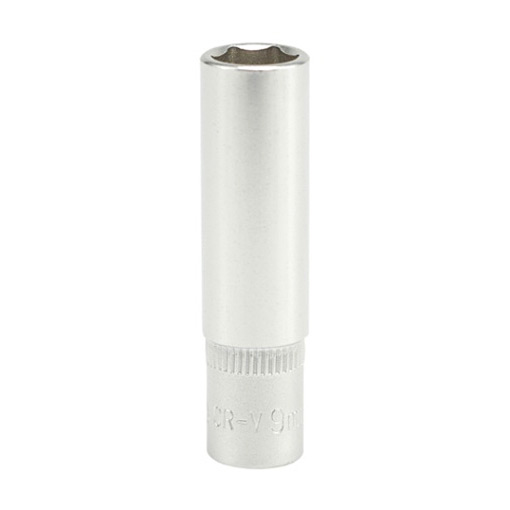 Yato 9 mm, 1/4 Inch Sq. Drive Hexagonal Deep Socket 6PT, YT-1420