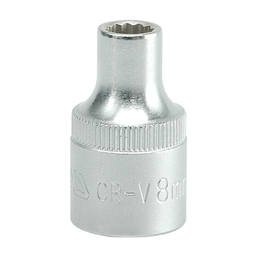 Yato 8 mm, 1/2 Inch Sq. Drive Bi-Hexagonal Socket 12PT, YT- 1270
