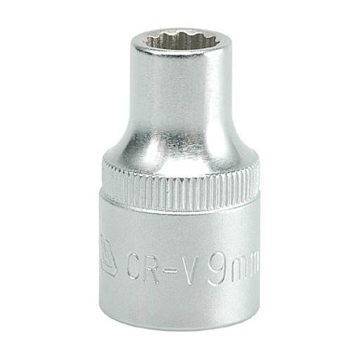 Yato 9 mm, 1/2 Inch Sq. Drive Bi-Hexagonal Socket 12PT, YT- 1271