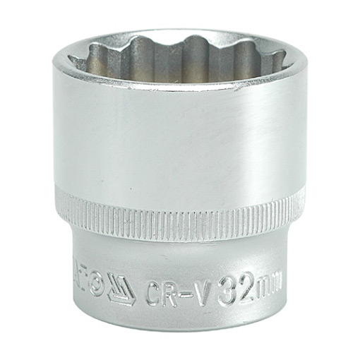 Yato 34 mm, 1/2 Inch Sq. Drive Bi-Hexagonal Socket 12PT, YT- 12921
