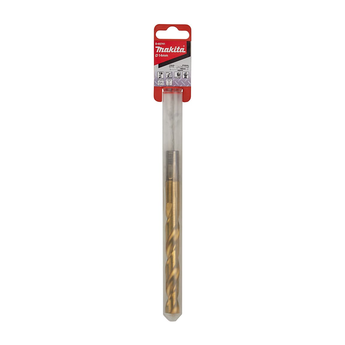 Makita 14 mm HSS-Tin Metal Drill Bits, D-65741
