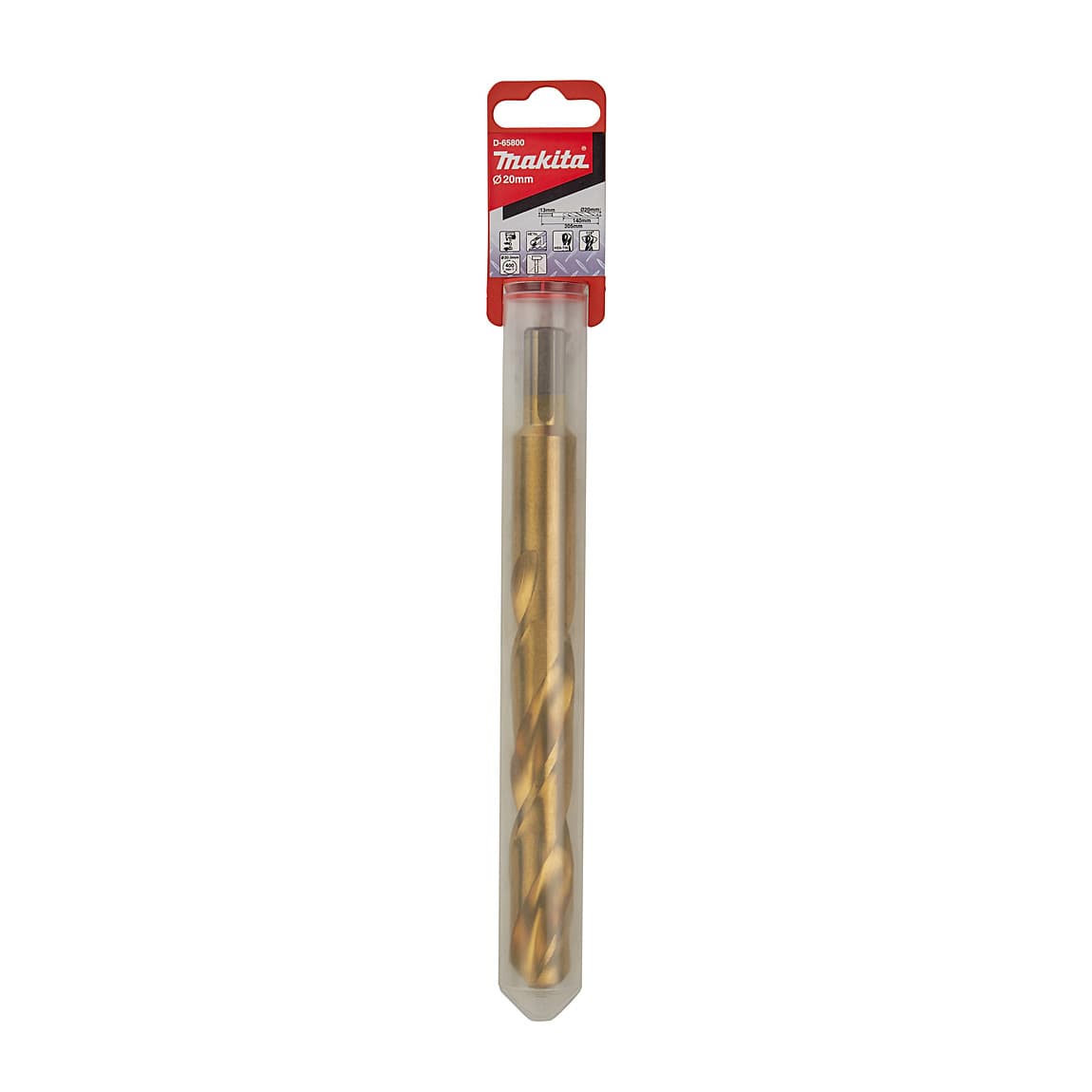 Makita 20 mm HSS-Tin Metal Drill Bits, D-65800