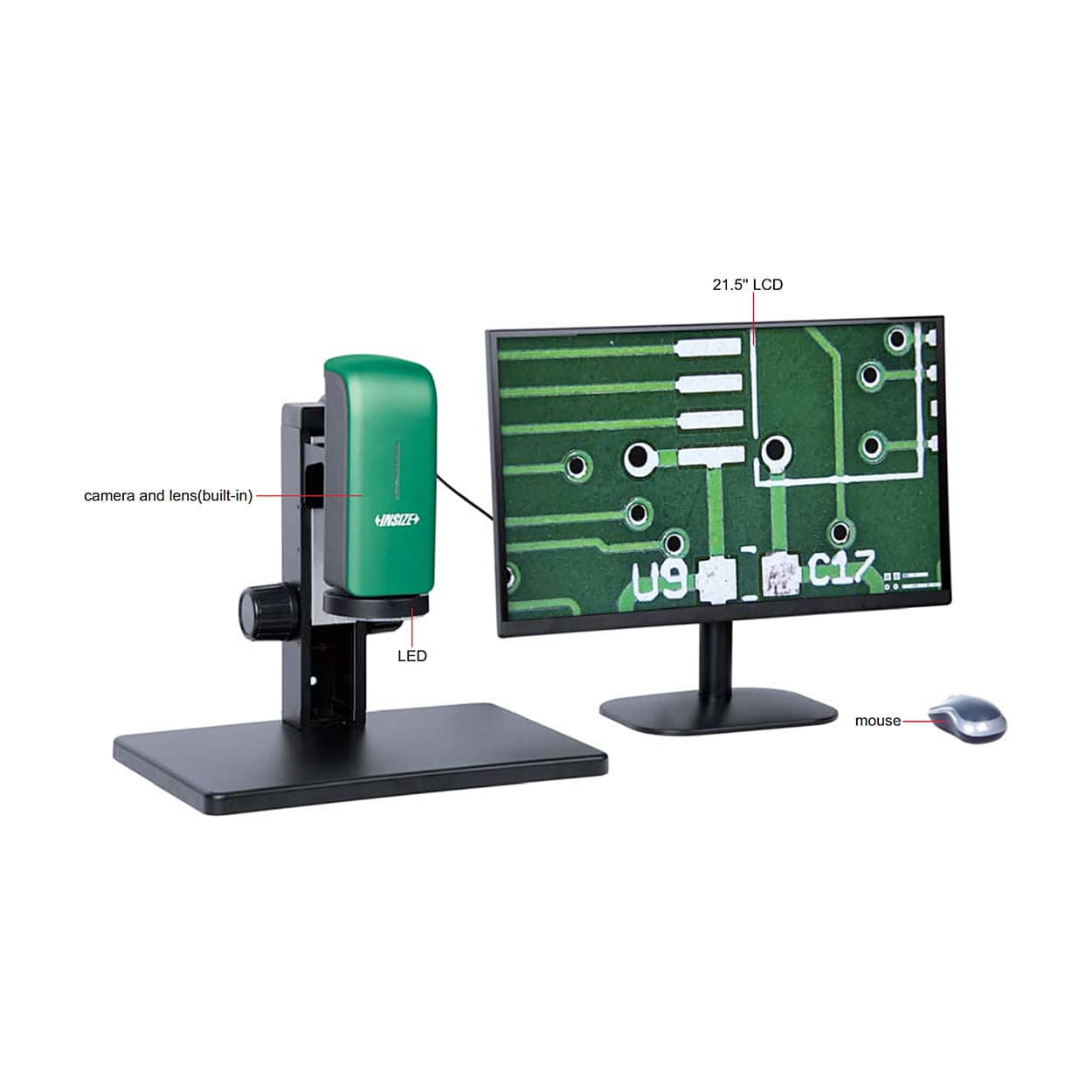Insize 27.4 - 163X Auto Focus Digital Microscope with Display, 5319-AF290 — view 2
