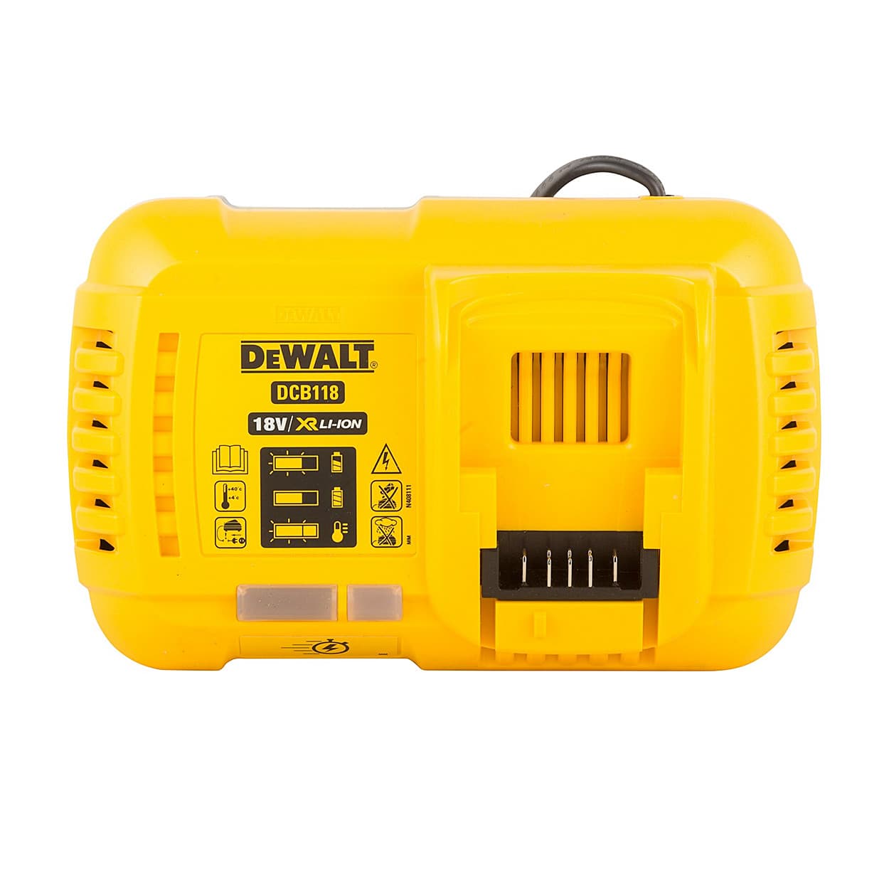 Dewalt 18V / 54V Fast Charger For charging XR Li ion FLEXVOLT & Standard XR Batteries, DCB118-QW — view 2