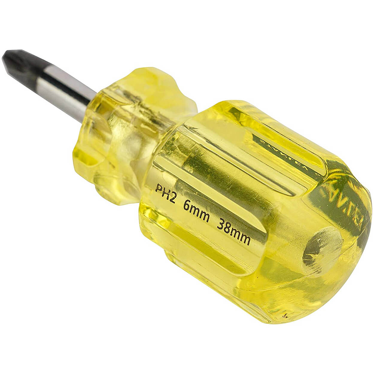 Stanley 6.0 mm (Flat) x PH2 (Phillips) x 28 mm (Blade Length) Two in one Screwdriver, 66-432