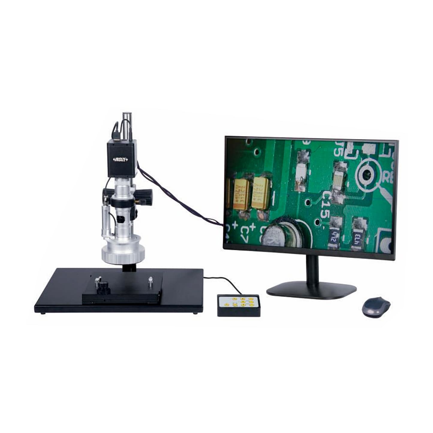 Insize 15X - 100X 3D Motorized Rotation Microscope with Display, 5301-D400 — view 1
