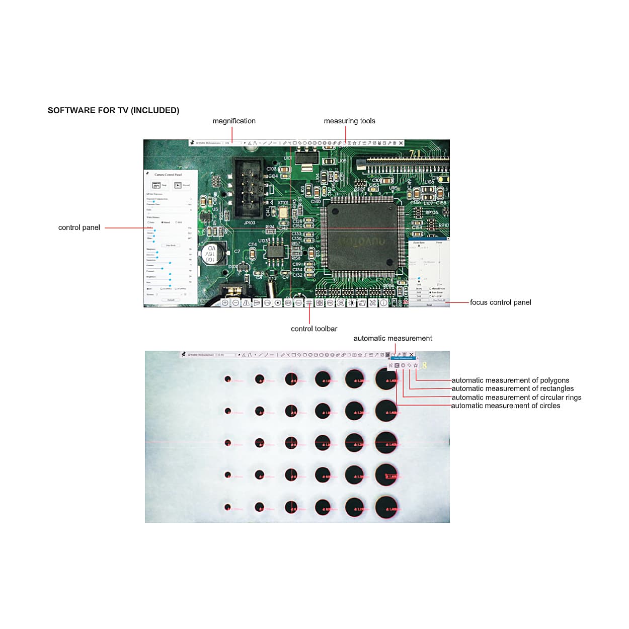 Insize 2.4X - 43.7X High-defination Auto Focus Digital Microscope (Large View Field), 5320-AF410 — view 4