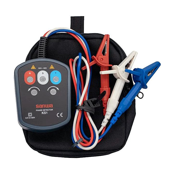 Sanwa 100 - 500V AC Contact-type 3 Phase Detector, KS1 — view 2