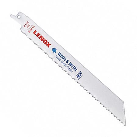 Lenox 200 mm / 8 Inch General Purpose Bi-Metal Reciprocating Saw Blades (10 TPI) (Pack of 5 Pcs), 20580810R — view 1