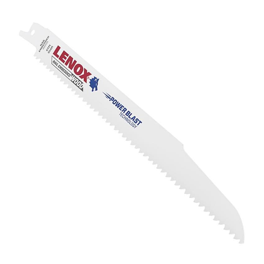 Lenox 229 mm / 9 Inch Wood Cutting Bi-Metal Reciprocating Saw Blades (6 TPI) (Pack of 5 Pcs), 20582956R — view 1