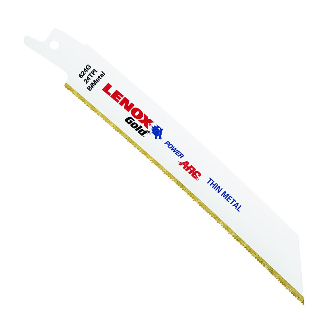 Lenox 152 mm / 6 Inch Gold Power Arc Curved Metal Reciprocating Saw Blades (24 TPI) (Pack of 5 Pcs), 21072624GR — view 1