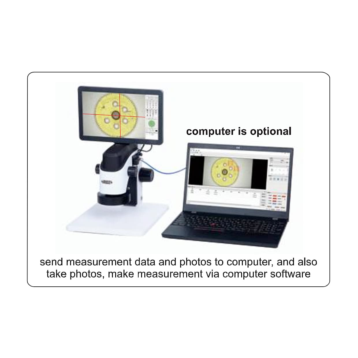 Insize 12X - 77X Large Depth of View Digital Measuring Microscope (Advanced Type), 5322-ID250A — view 4