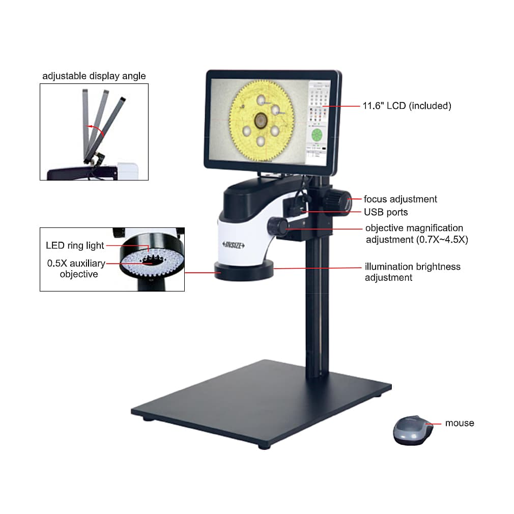 Insize 6X - 38X Large Depth of View Digital Measuring Microscope (Advanced Type), 5322-ID300A — view 1