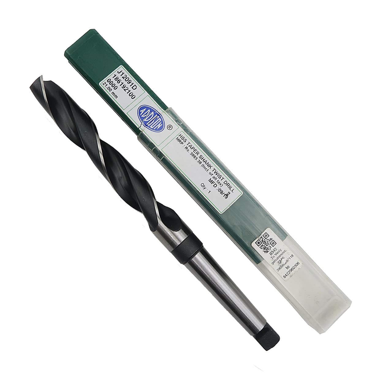 Addison 10 x 168 mm HSS Taper Shank Twist Drill
