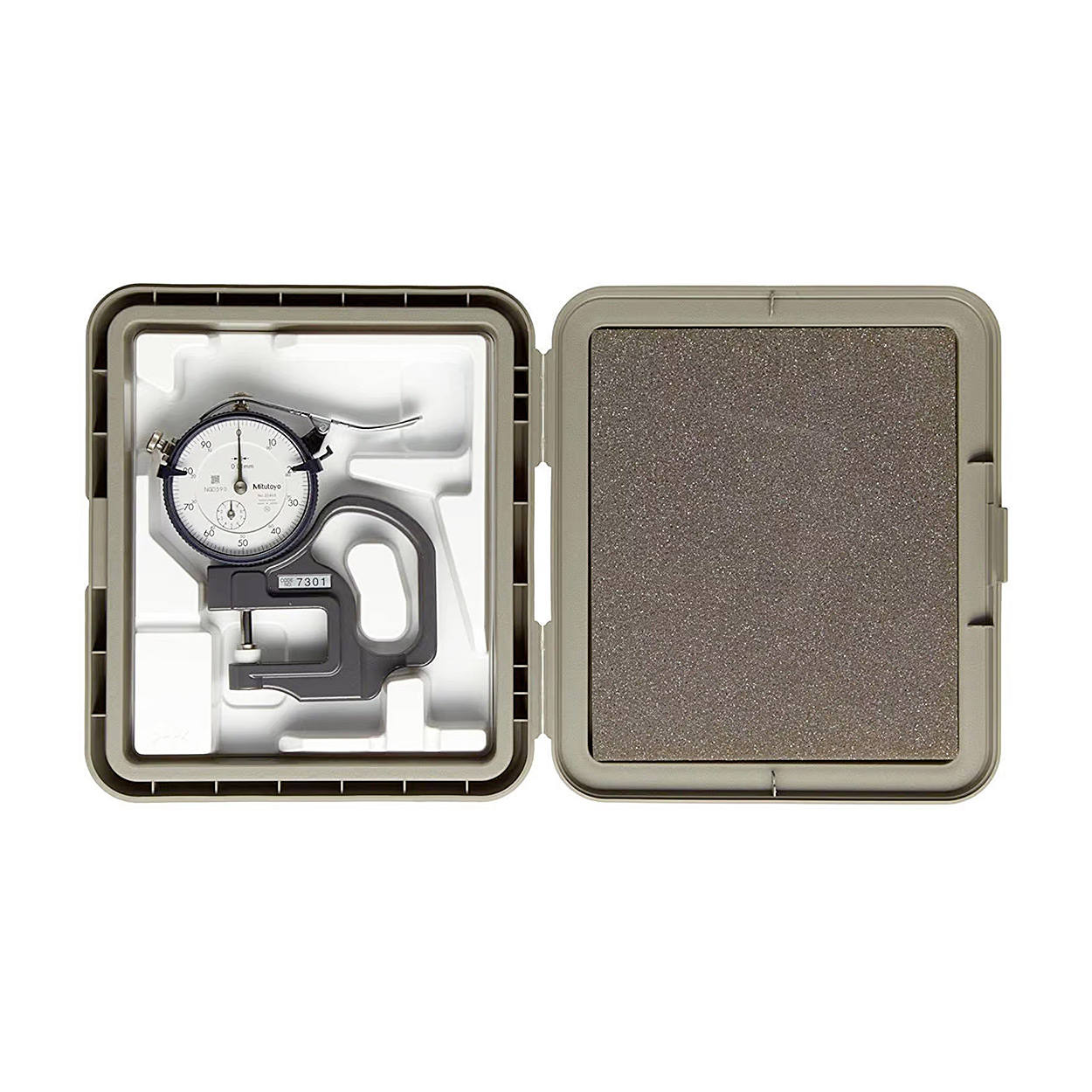 Mitutoyo 0 - 10 mm Standard Dial Indicator Thickness Gauge (Ceramic Contact Elements), 7301A — view 2