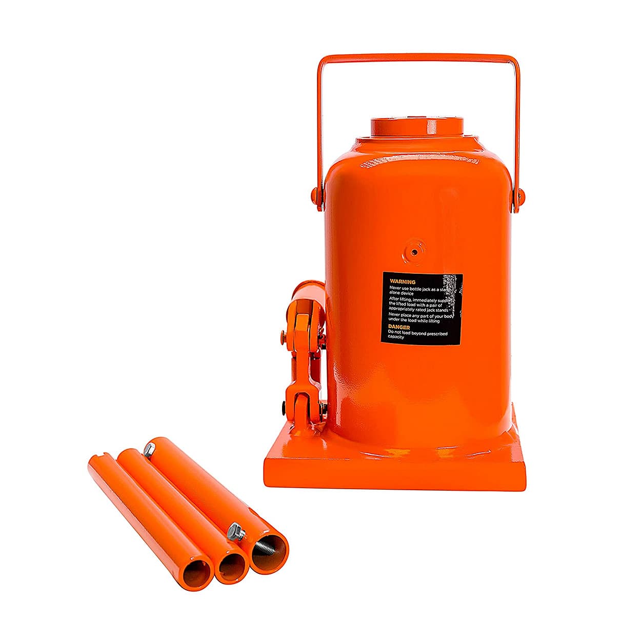 Groz 32 Ton Capacity Hydraulic Bottle Jack With Load Limiting Device, JACK/BT/32W