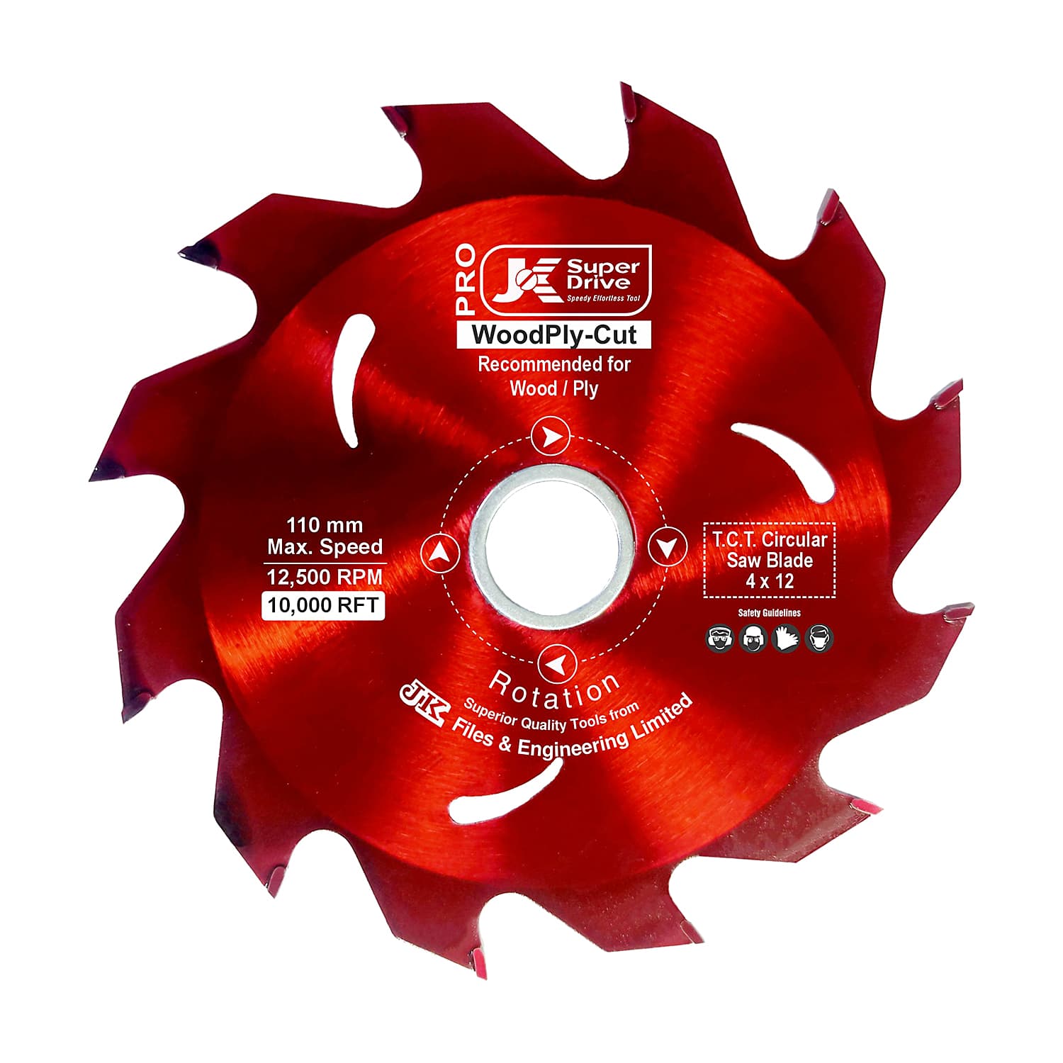JK 4 inch / 110 mm TCT Expert Circular Saw For Wood Cutting (12 Teeth), SD9060370 — view 1