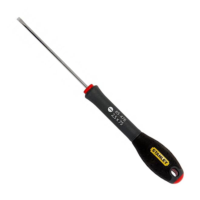 Stanley 75 mm (Blade Length) x 2.5 mm (Blade Dia) FatMax Flared Tip Screwdrivers, 0-65-478