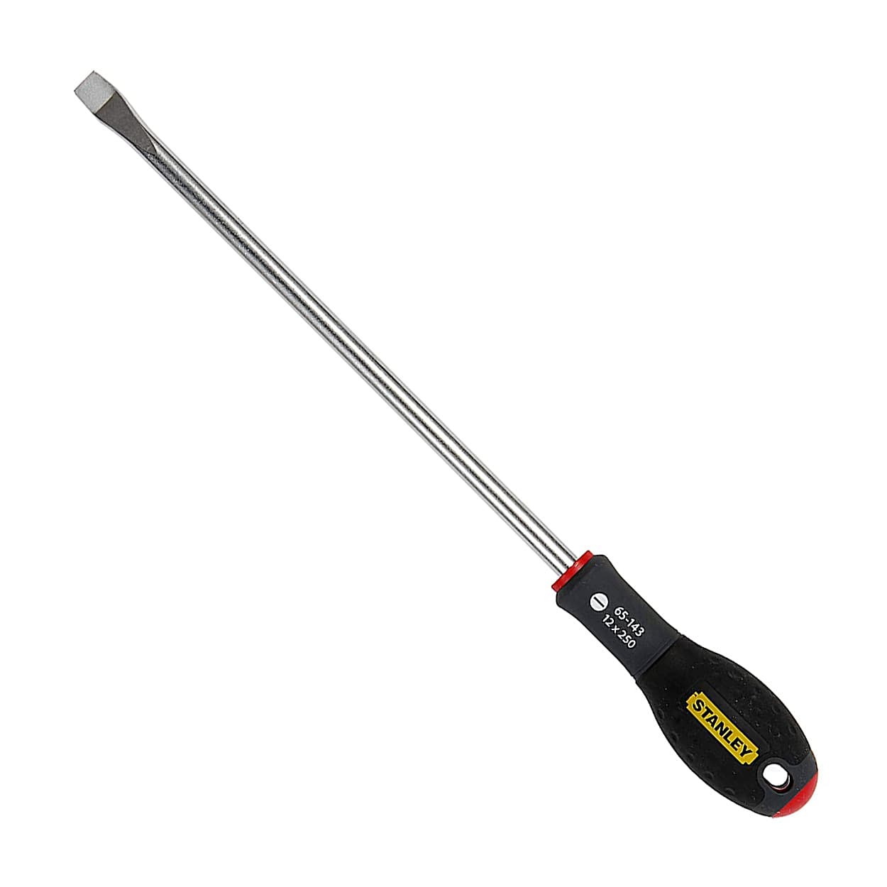 Stanley 250 mm (Blade Length) x 12 mm (Blade Dia) FatMax Flared Tip Screwdrivers, 0-65-143