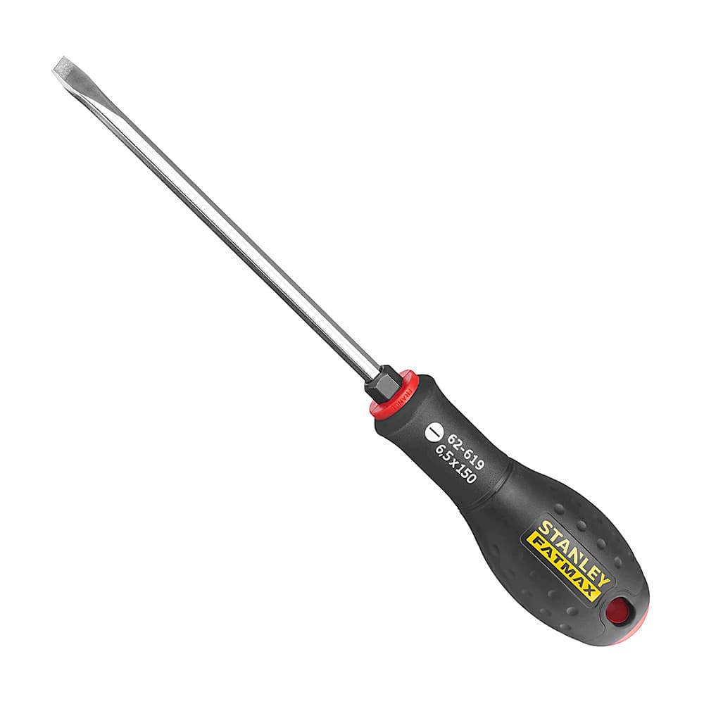 Stanley 150 mm (Blade Length) x 6.5 mm (Blade Dia) FatMax Flared Bolster Screwdrivers, FMHT0-62619