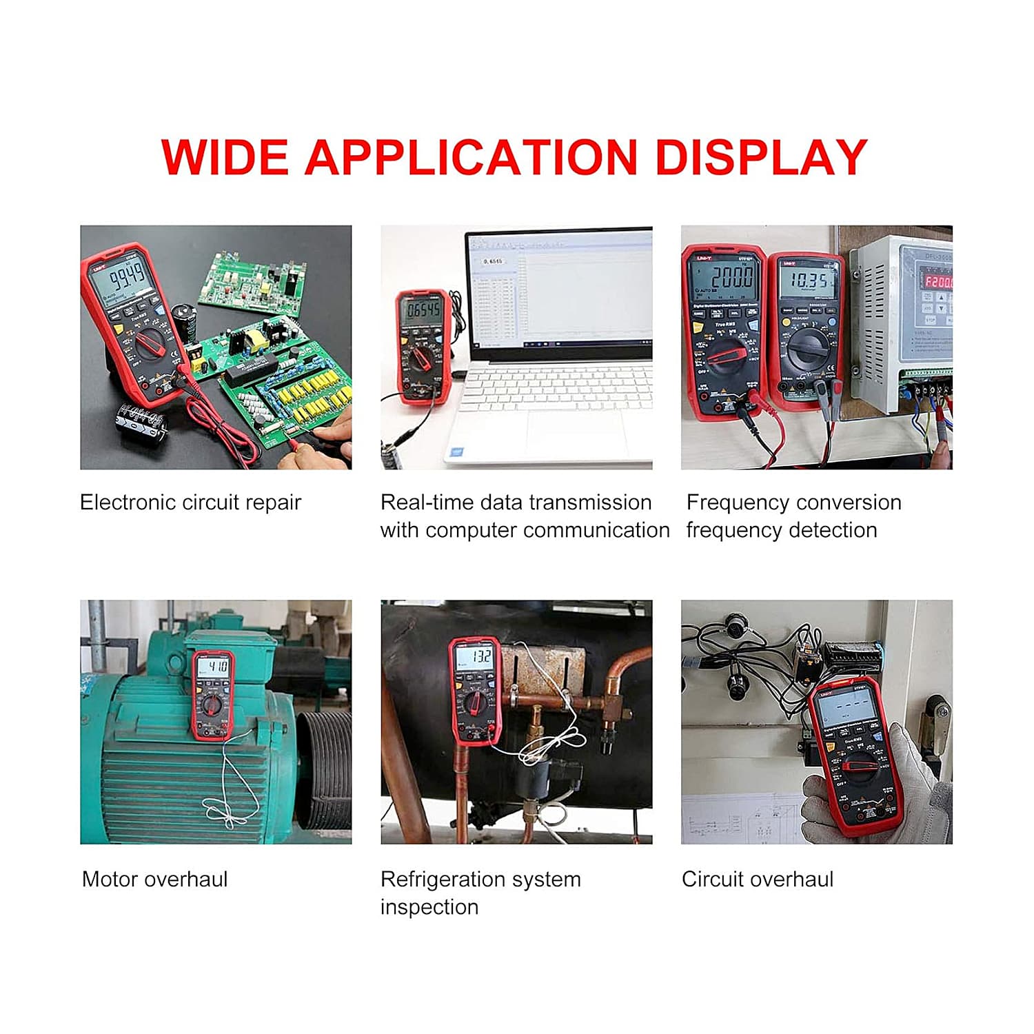 UNI-T 6000 Count True-RMS Digital Multimeter (HVAC), UT61D+ — view 5