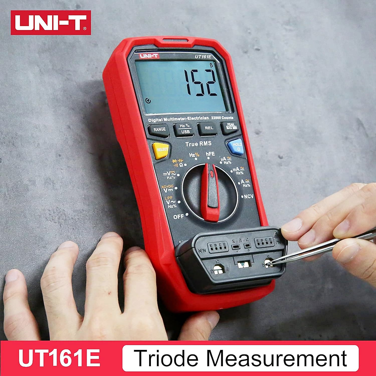 UNI-T 22000 Count True-RMS Electrician Digital Multimeter, UT161E — view 5