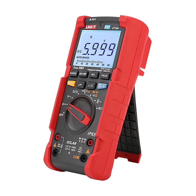 UNI-T Pro 6000 Count True-RMS Solar Digital Multimeter, UT196 — view 2