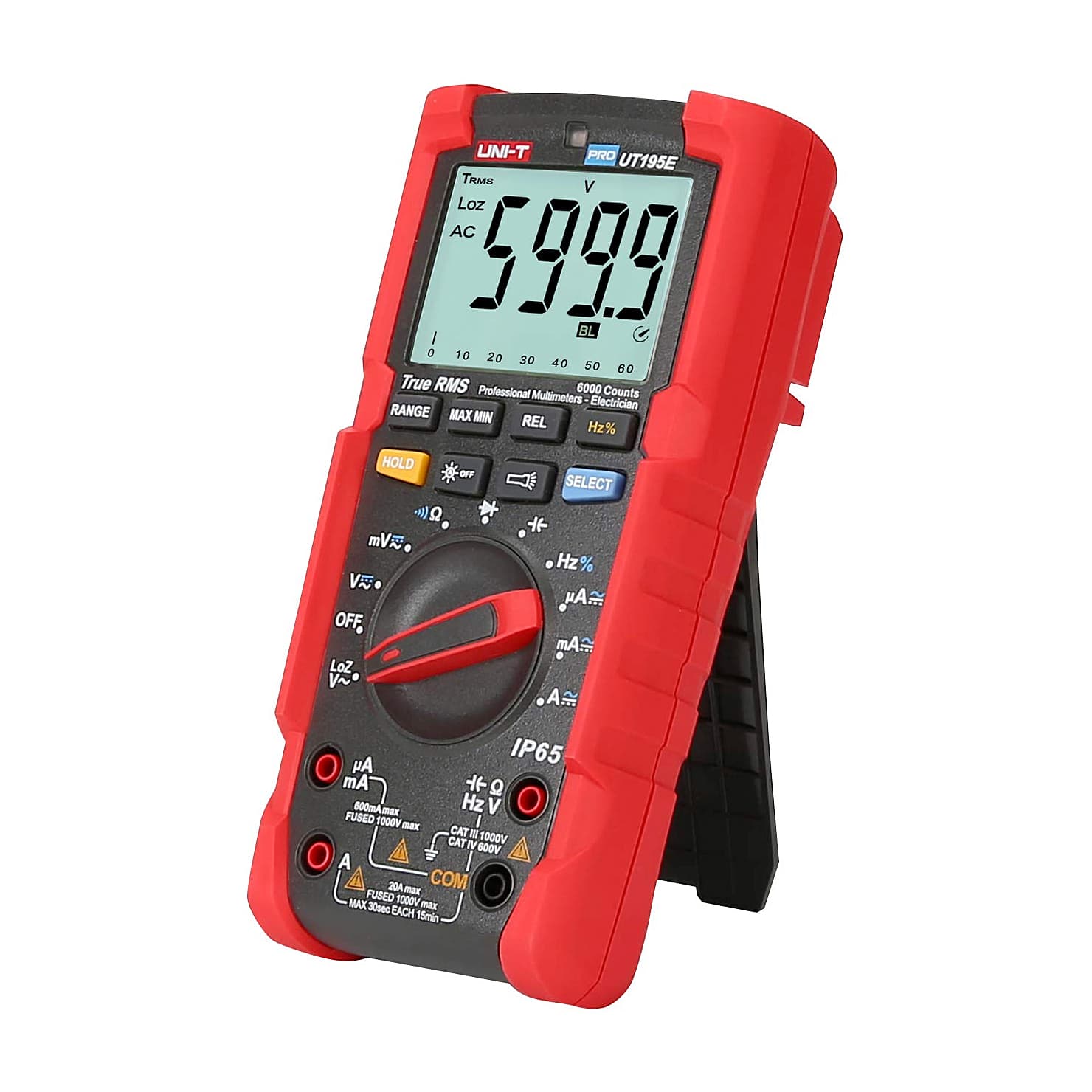 UNI-T Pro 6000 Count True-RMS Professional Digital Multimeter (HVAC & Motor), UT195M — view 2