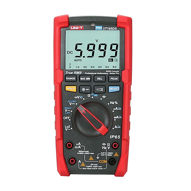UNI-T 6000 Pro Count True-RMS Professional Digital Multimeter (Motor Pro), UT195DS — view 1