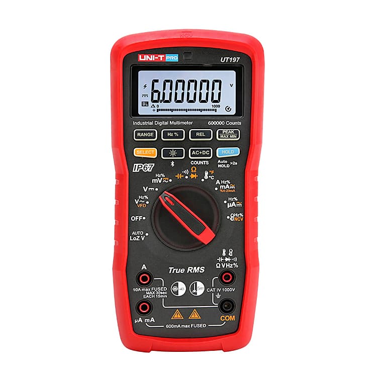 UNI-T Pro 600000 Count True-RMS Industrial Digital Multimeter, UT197 — view 1