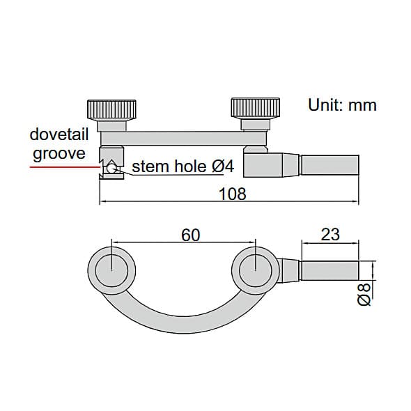 Insize Dial Test Indicator Centering Holder, 6291-1 — view 2