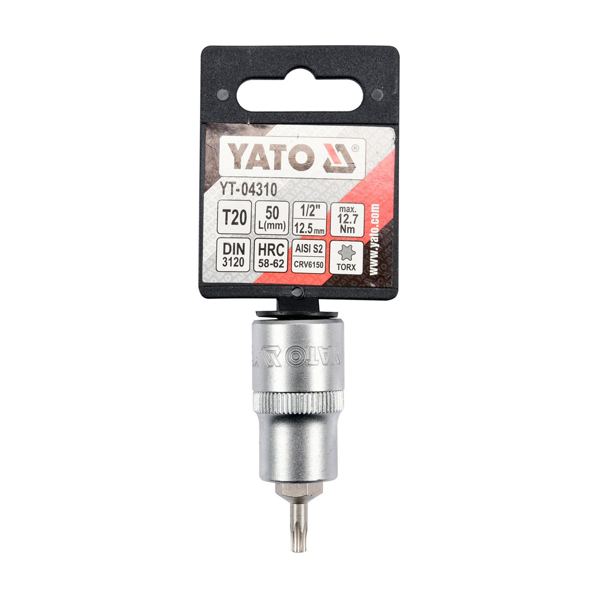 Yato T27 mm, 1/2 Square Drive Torx Bit Sockets, YT-04312 — view 2